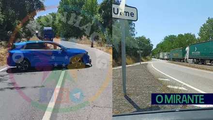 Acidente em Ulme provoca caos na EN 118