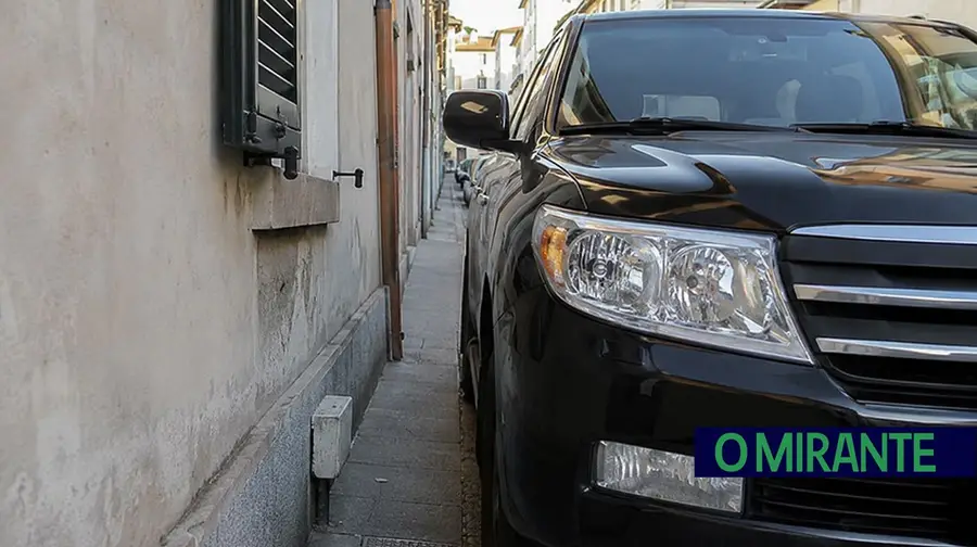 suv carro grande rua estacionamento ilustrativ