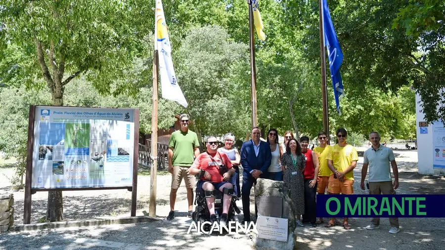 Praia Fluvial dos Olhos d'Água do Alviela renova Bandeira Azul e conquista galardão de acessibilidade