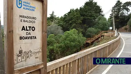 Miradouro do Alto da Boavista encerrado devido a abatimento do pavimento