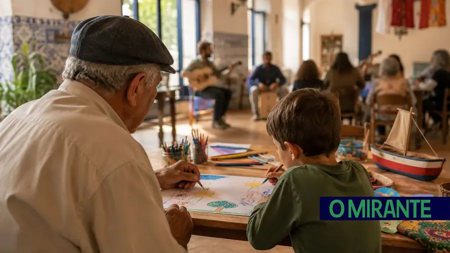 Avós e netos juntam-se em tardes de arte e convívio em Salvaterra de Magos