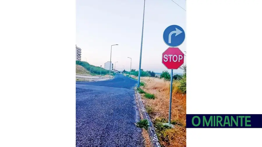 Um sinal real para uma estrada imaginária