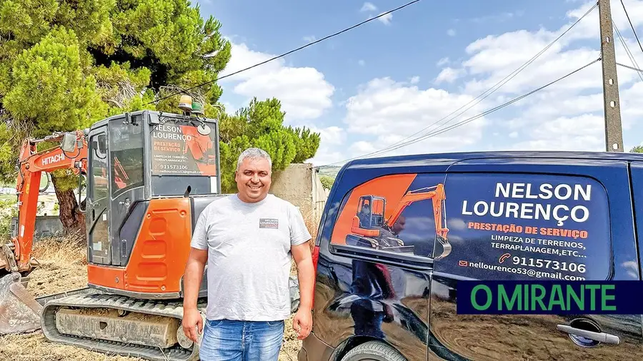 Nelson Lourenço é perito em trabalhos de terraplanagem