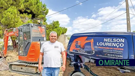 Nelson Lourenço é perito em trabalhos de terraplanagem