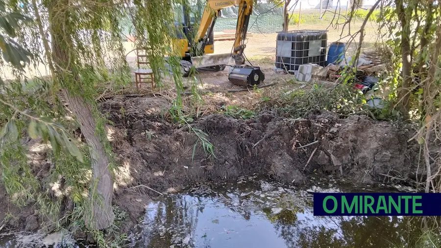 Ecologistas denunciam intervenção ilegal no ribeiro do Vale junto à EN3
