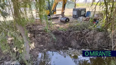 Ecologistas denunciam intervenção ilegal no ribeiro do Vale junto à EN3