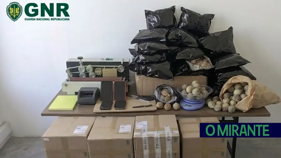 GNR apreende 73 quilos de papoila e material de pesagem em Alenquer
