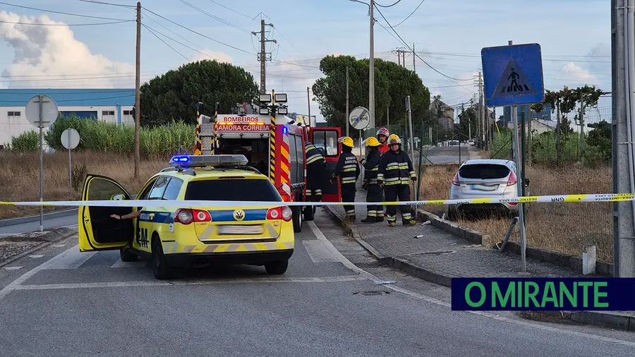 Despiste em Samora Correia faz um ferido