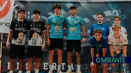 A elite mundial do teqball competiu em Santarém