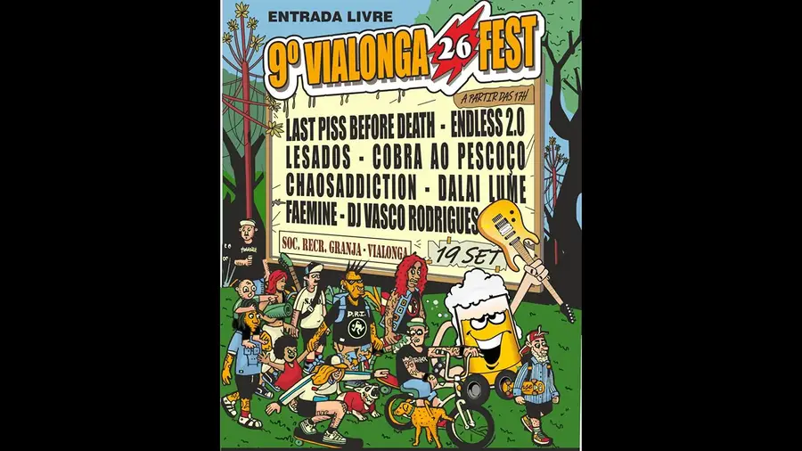 Vialonga Fest leva sete bandas e DJ à Sociedade Recreativa da Granja