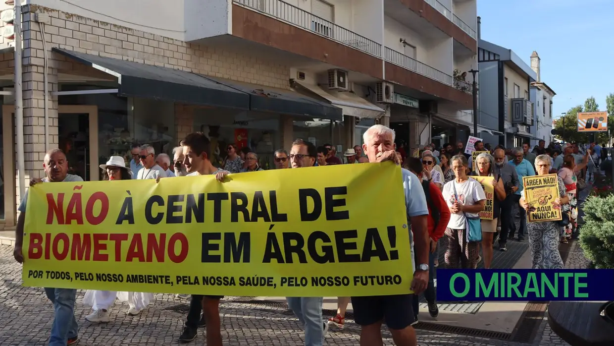 Arruada no Entroncamento reforça contestação à unidade de biometano em Árgea