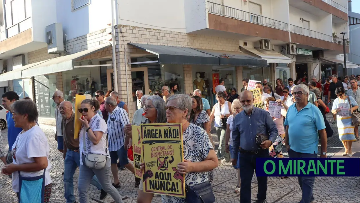 Arruada no Entroncamento reforça contestação à unidade de biometano em Árgea