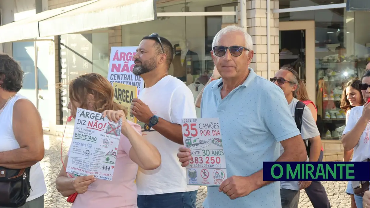 Arruada no Entroncamento reforça contestação à unidade de biometano em Árgea