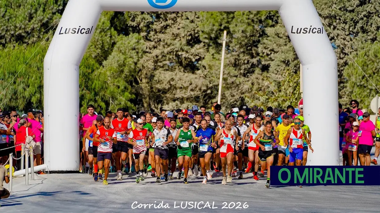 Corrida solidária da LUSICAL junta 400 pessoas e reforça apoio aos Bombeiros de Alcanede