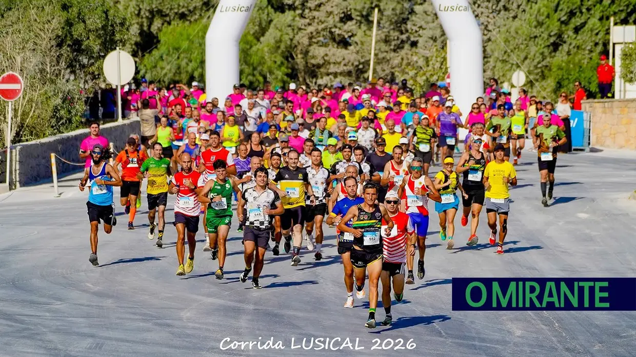 Corrida solidária da LUSICAL junta 400 pessoas e reforça apoio aos Bombeiros de Alcanede