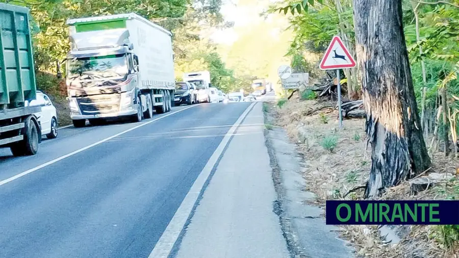 Na Ponte da Chamusca a fila já faz parte da paisagem