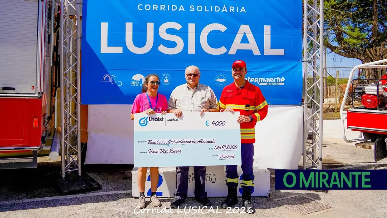 Corrida solidária da LUSICAL junta 400 pessoas e reforça apoio aos Bombeiros de Alcanede