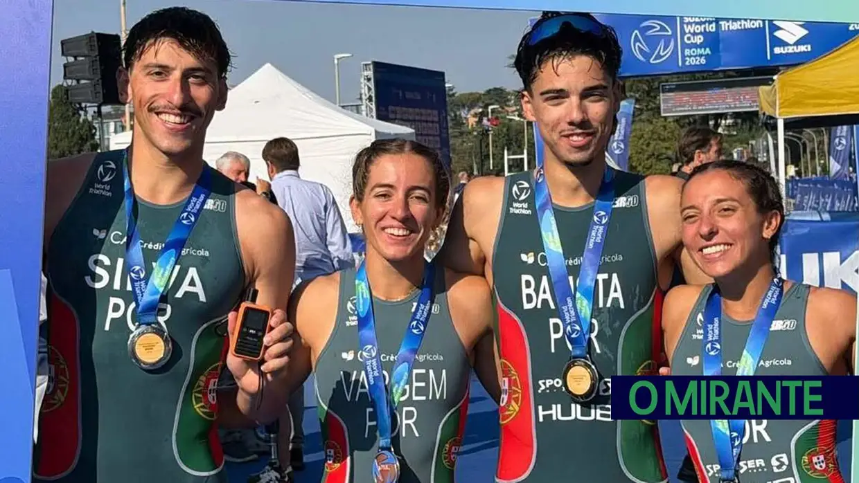Atletas de Torres Novas ajudam ao bronze da estafeta mista na Taça do Mundo de Triatlo