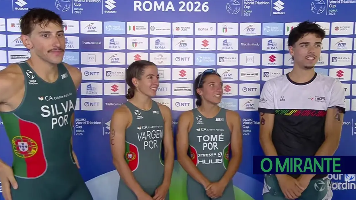 Atletas de Torres Novas ajudam ao bronze da estafeta mista na Taça do Mundo de Triatlo