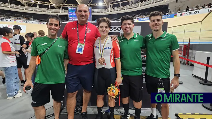 Ciclista de Santarém Maria Martins conquista bronze nos Mundiais de pista