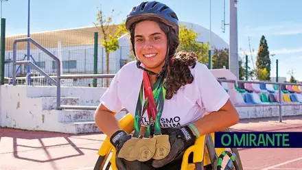 Uma cadeira de rodas não travou a paixão de Rita Santos pelo desporto