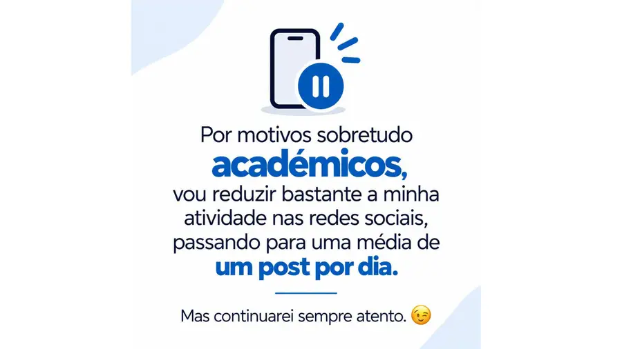 Um post por dia não sabe o bem que lhe fazia…