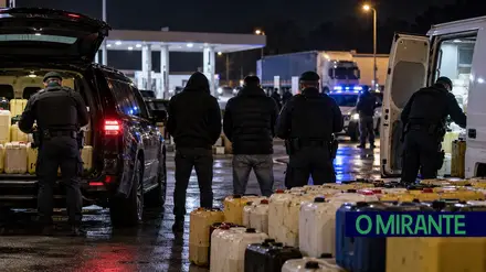 Quase cinco mil litros de combustível apreendidos na estação de Aveiras com suspeitas de ligação ao narcotráfico