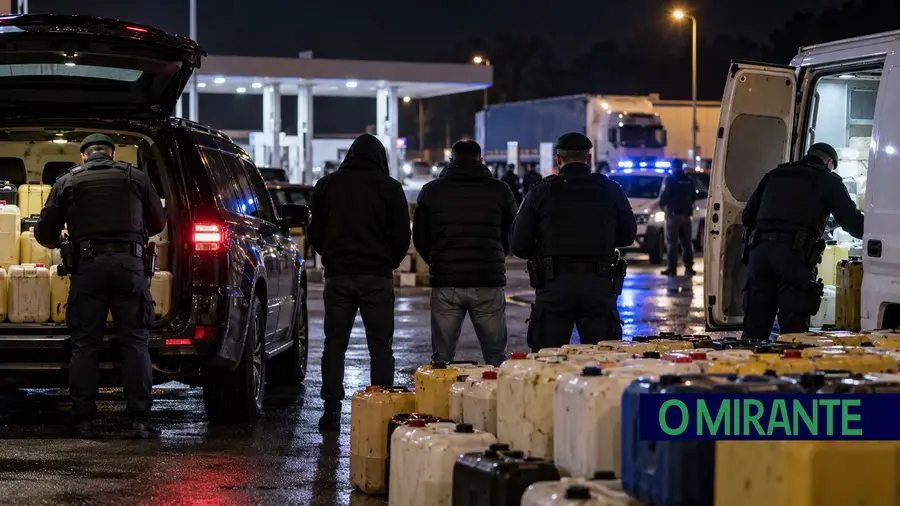 Quase cinco mil litros de combustível apreendidos na estação de Aveiras com suspeitas de ligação ao narcotráfico
