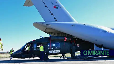 Primeiro helicóptero Black Hawk do Exército já chegou a Tancos num investimento de 40 milhões