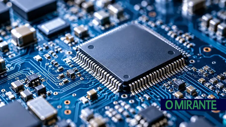 circuito impresso microchip placa ilustrativ