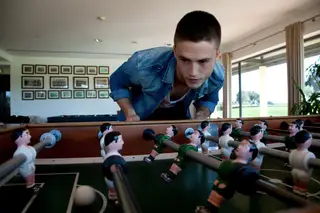 “Tenho um Mustang de 66, vermelho. Mas mandei-o pintar pelo Sporting”