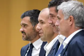 Sérgio Conceição, Leonardo Jardim, Rui Vitória e José Mourinho