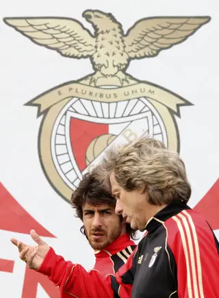 Pablo Aimar e Jorge Jesus conviveram no Benfica entre 2009/10 e 2012/13