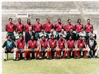 A seleção olímpica de 1996. Andrade é o terceiro em pé,a contar da direita 