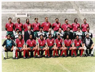 A seleção olímpica de 1996. Andrade é o terceiro em pé,a contar da direita