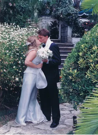 Andrade no dia do casamento com Rita Vilas Boas