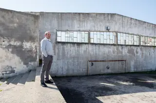 Rui Quinta e o campo pelado de treinos do Sporting de Espinho, junto ao antigo pavilhão do clube