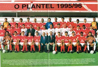 Edgar fez parte do plantel do Benfica em 1995/96. é o terceiro a contar da direita, em baixo