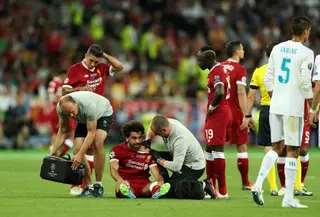 A lesão de Mohamed Salah na final da Liga dos Campeões