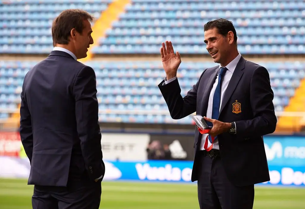 Julen Lopetegui e Fernando Hierro