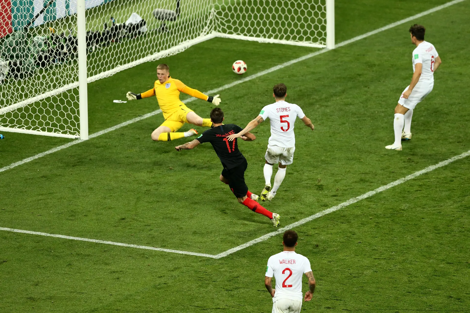 O golo de Mandzukic que decidiu o Inglaterra-Croácia
