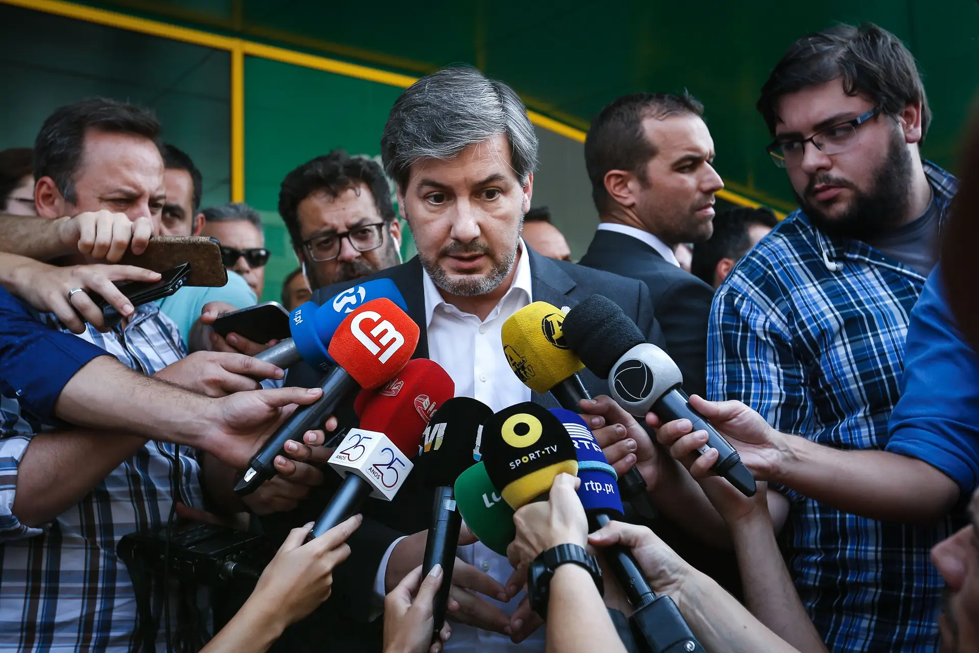Bruno de Carvalho apelidou a Assembleia Geral de 23 de junho, em que mais de 70% dos sócios decidiram pela destituição do ex-líder, de “mentira pegada” 
