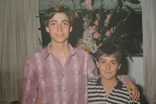 Ricardo com o irmão, Rui, mais novo seis anos