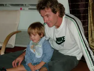 Rui com o filho Rodrigo