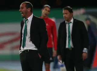 Petit, treinador do Moreirense, no jogo com o Belenenses, no Restelo, em 2017