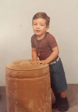 Ricardo Esteves ainda bebé