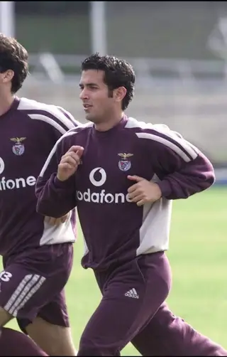 Ricardo Esteves num treino do Benfica