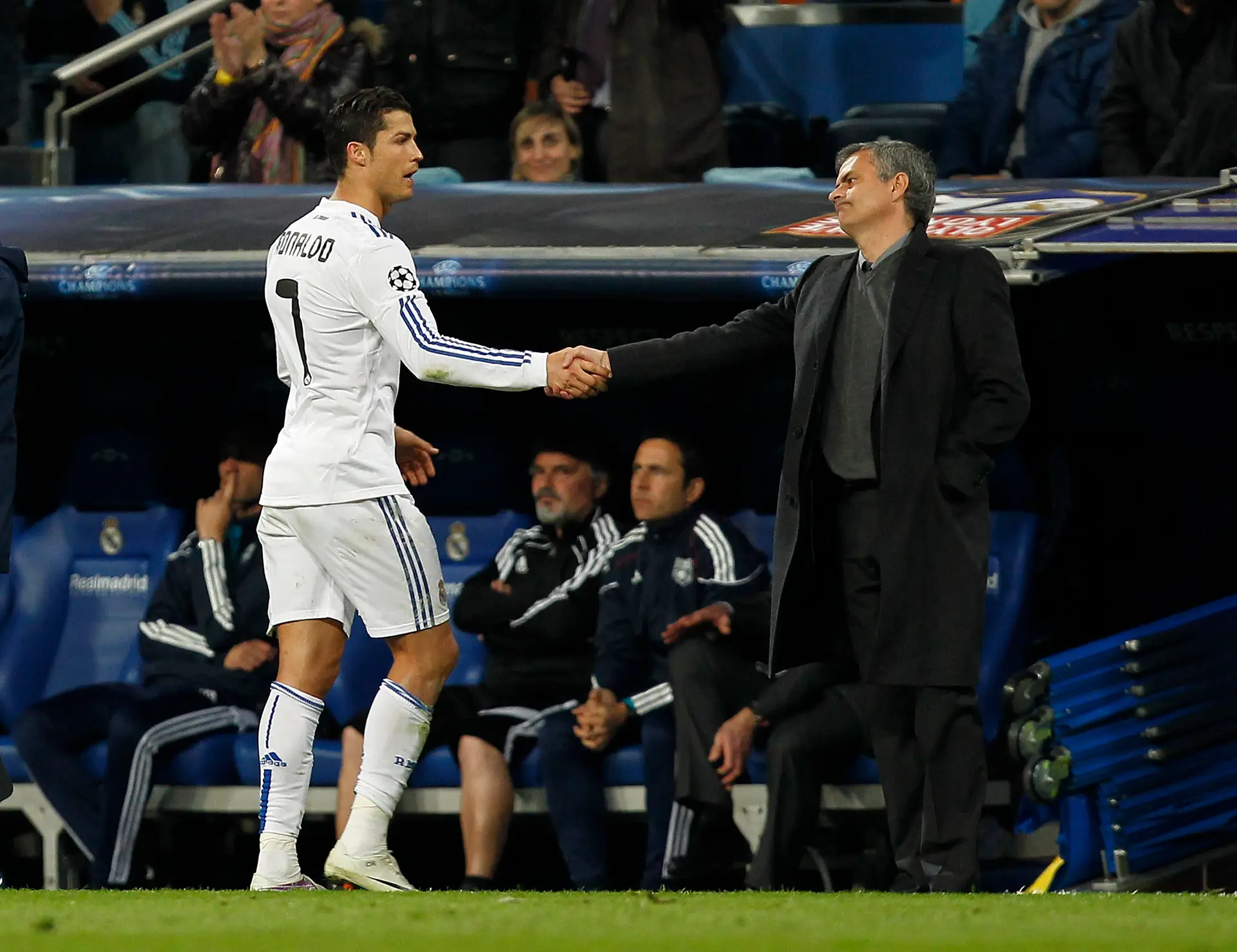 A reação de Cristiano Ronaldo após o empate contra o Paris Saint