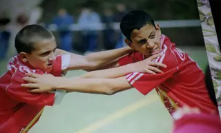 Roderick (à direita) nas camadas jovens do Benfica