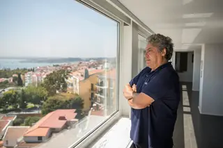 Paulo Barbosa na sua casa, em Lisboa